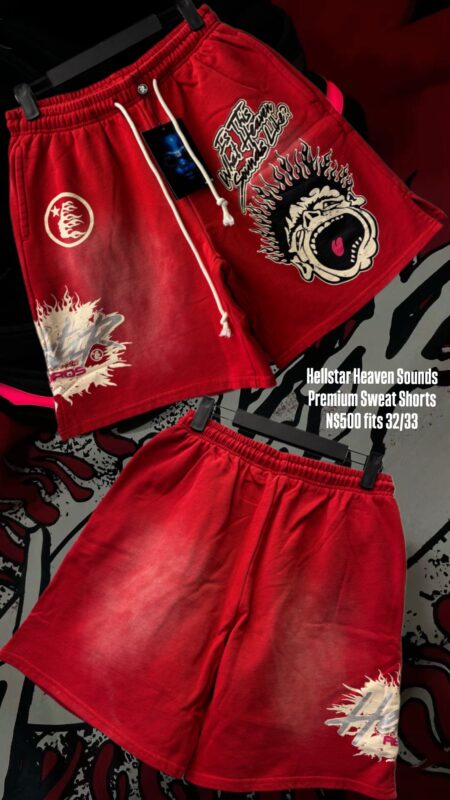 Hellstar Heaven Sounds Premium Sweat Shorts N$500 fits 32/33