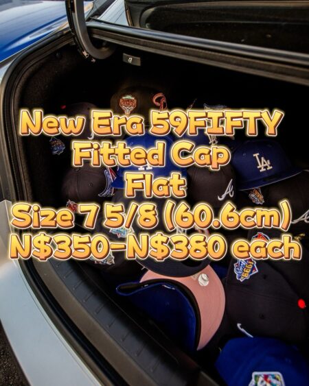 New Era 59FIFTY Fitted Straight Cap Size 7 5/8 (60.6cm) N$350-N$380/1