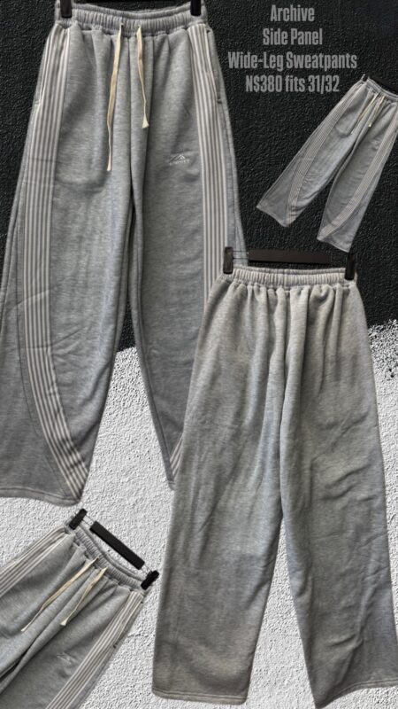 Archive Side Panel Wide-Leg Sweatpants N$380 fits 31/32