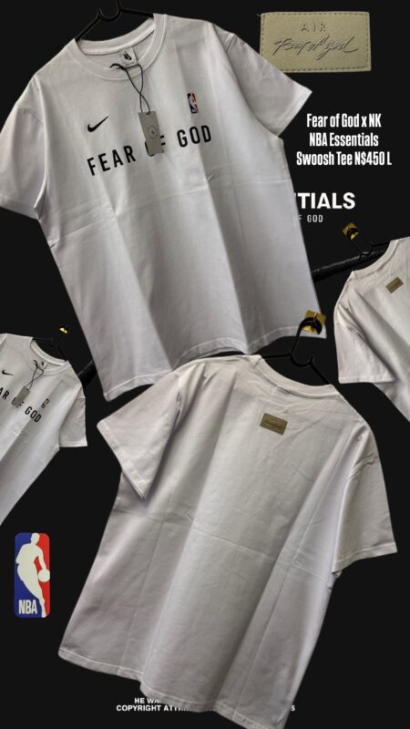 Fear of God x Nike NBA Essentials Swoosh Tee N$450 L