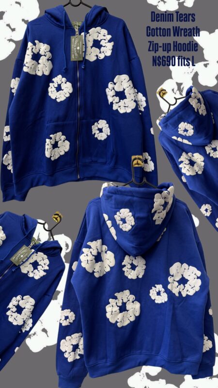 Denim Tears Cotton Wreath Zip-up Hoodie N$690 fits L