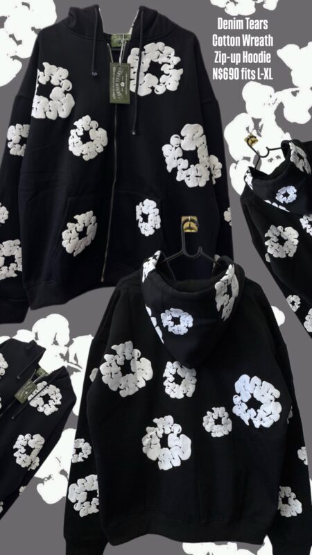 Denim Tears Cotton Wreath Zip-up Hoodie N$690 fits L-XL