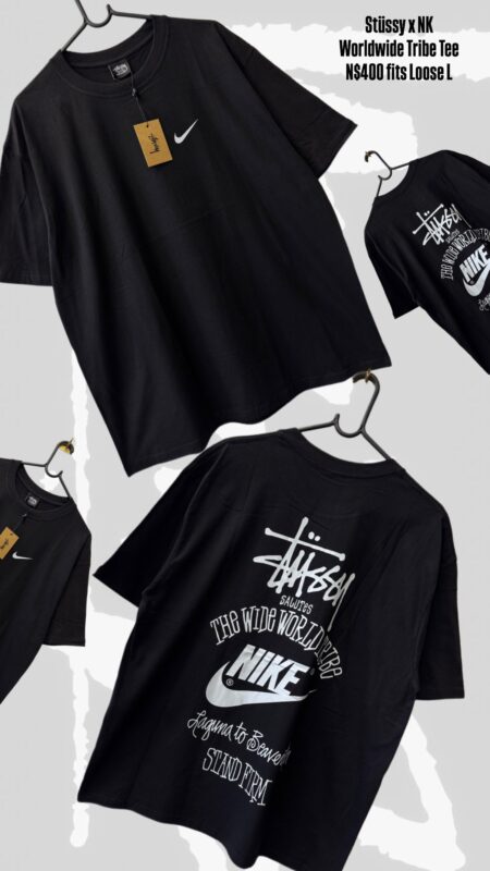 Stüssy x Nike Worldwide Tribe Tee N$400 fits Loose L