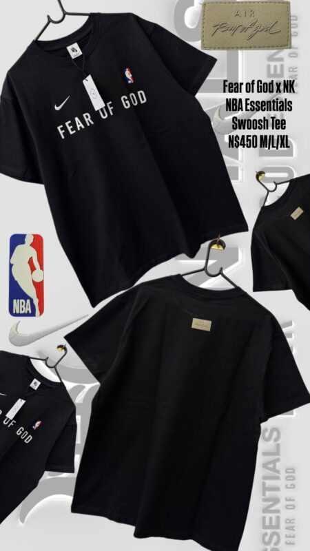 Fear of God x Nike NBA Essentials Swoosh Tee N$450 M/L/XL