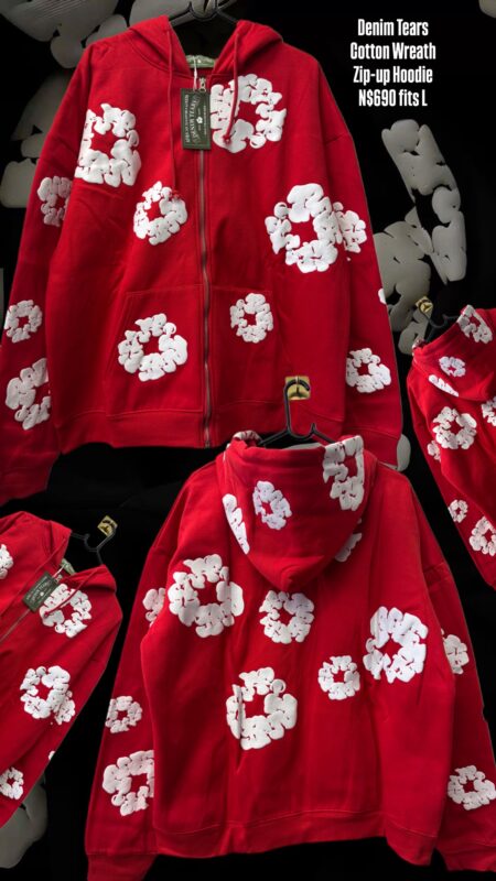 Denim Tears Cotton Wreath Zip-up Hoodie N$690 fits L