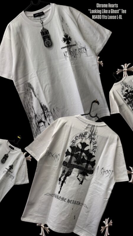 Chrome Hearts “Looking Like a Ghost” Tee N$480 fits Loose L-XL