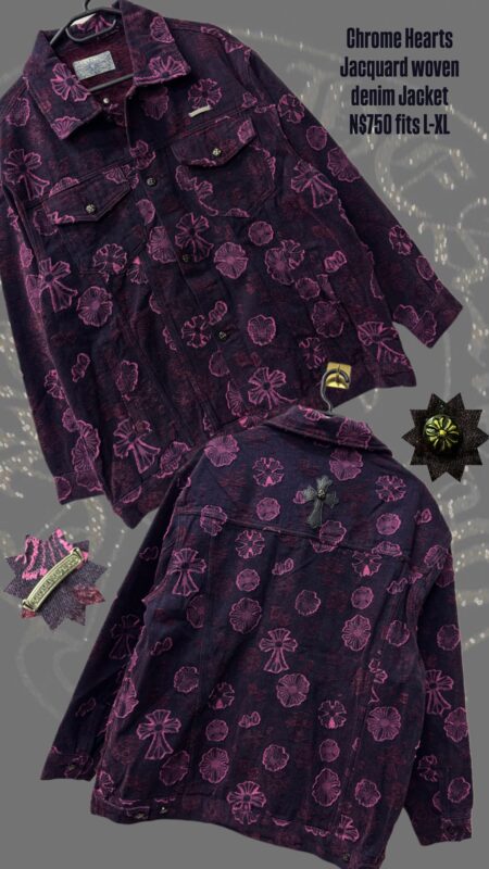 Chrome Hearts Jacquard woven denim Jacket N$750 fits L-XL