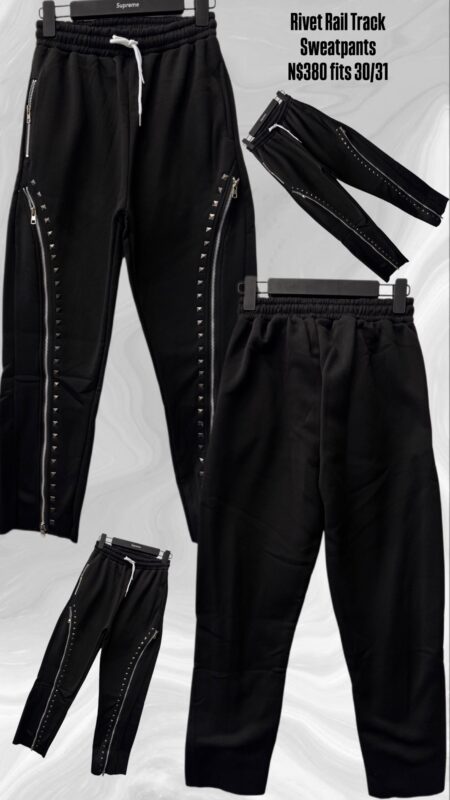 Rivet Rail Track Sweatpants N$380 fits 30/31