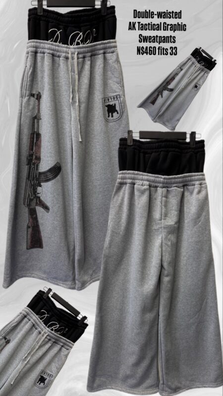 Double-waisted AK Tactical Graphic Sweatpants N$460 fits 33