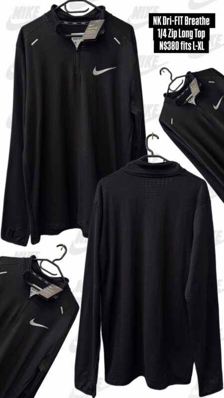NK Dri-FIT Breathe 1/4 Zip Long Top N$380 fits L-XL