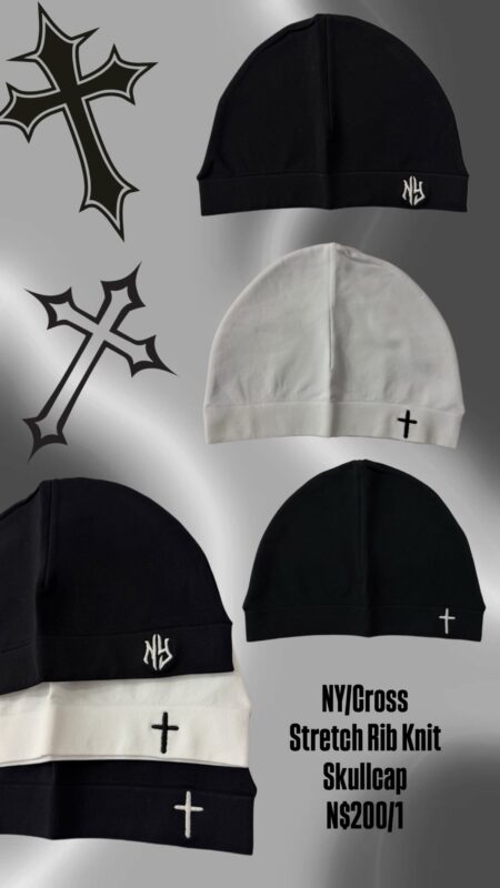 NY/Cross Stretch Rib Knit Skullcap N$200/1