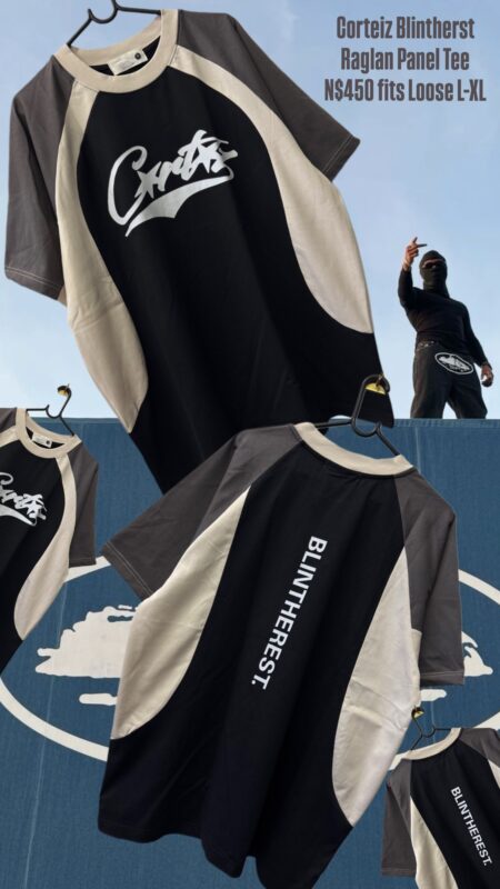 Corteiz Blintherst Raglan Panel Tee N$450 fits Loose L-XL