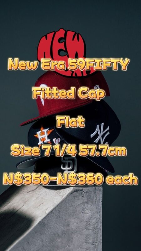 New Era 59FIFTY Fitted Straight Cap Size 7 1/4 57.7cm N$350-N$380 each