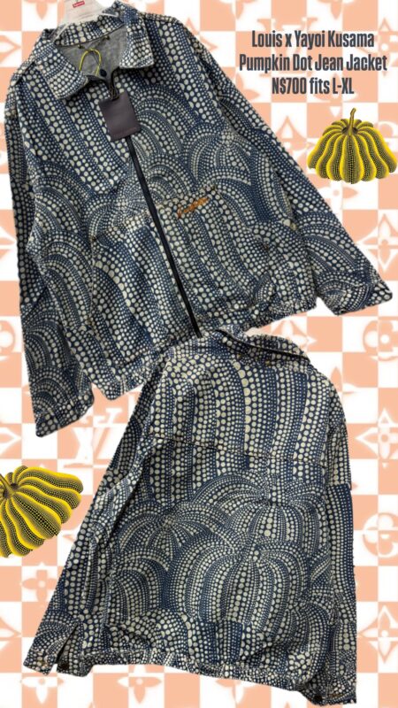 Louis x Yayoi Kusama Pumpkin Dot Jean Jacket N$700 fits L-XL