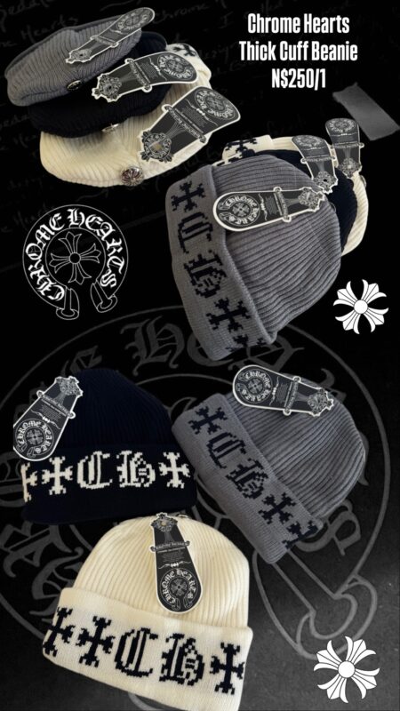 Chrome Hearts Thick Cuff Beanie N$250/1