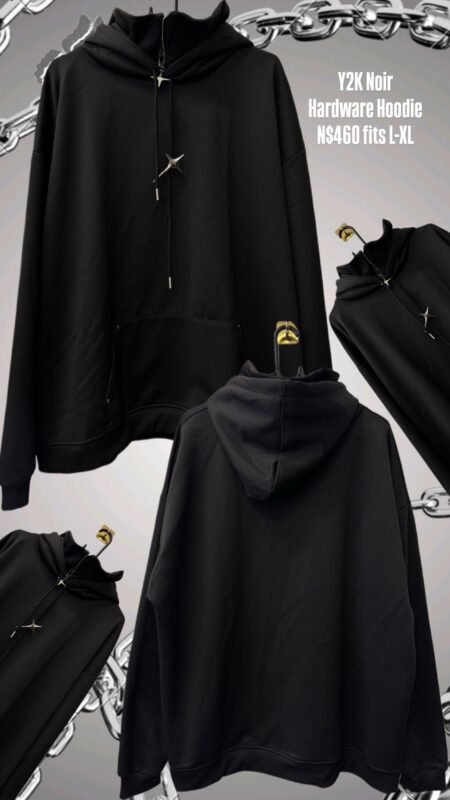 Y2K Noir Hardware Hoodie N$460 fits L-XL