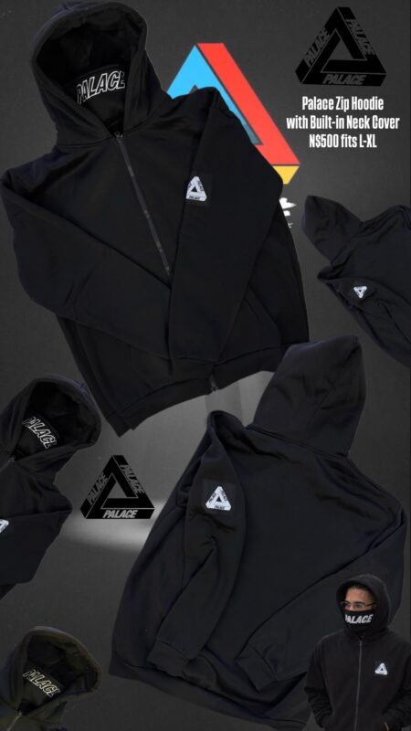 Palace Zip Hoodie with Built-in Neck Cover N$500 fits L-XL