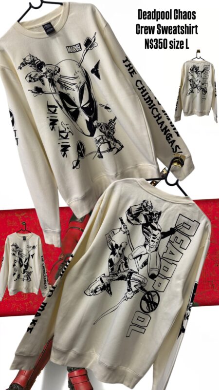 Deadpool Chaos Crew Sweatshirt N$350 size L