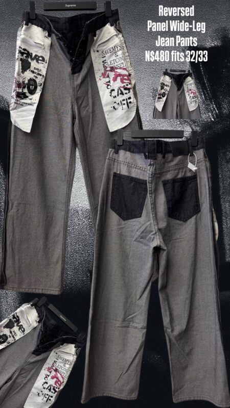 Reversed Panel Wide-Leg Jeans N$480 fits 32/33