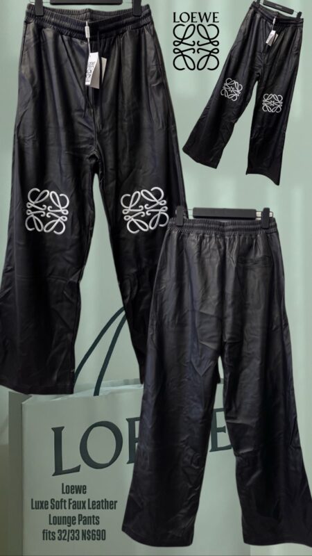 Loewe Luxe Soft Faux Leather Lounge Pants fits 32/33 N$690
