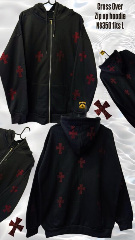 Cross Over Zip up hoodie N$350 fits L
