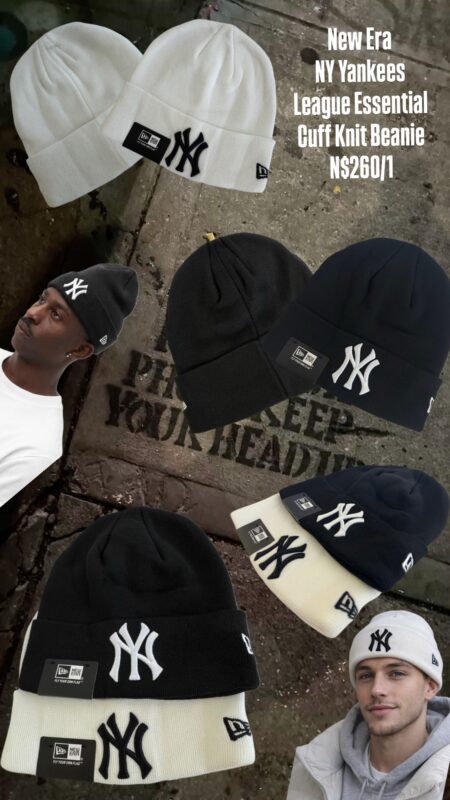 New Era NY Yankees League Essential Cuff Knit Beanie N$260/1