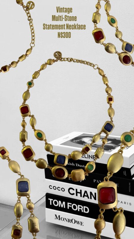 Vintage Multi-Stone Statement Necklace N$300