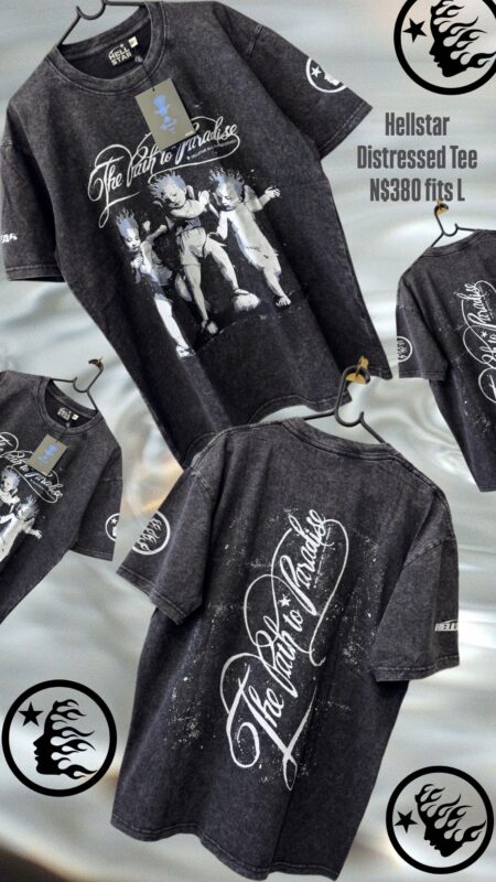 Hellstar Distressed Tee N$380 fits L