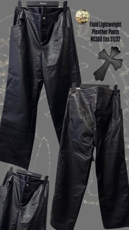 Fluid Lightweight Pleather Pants N$360 fits 31/32