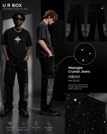 Midnight Crystal Jeans fits 32/33 N$650