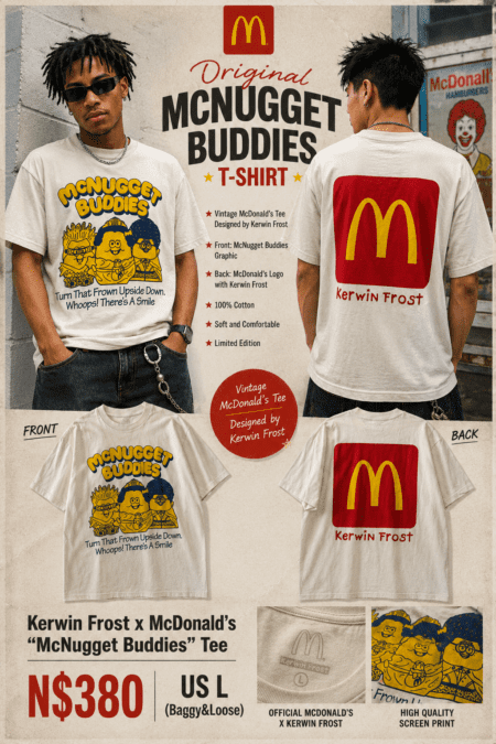 Kerwin Frost x McDonald’s “McNugget Buddies” Tee N$380 US L (Baggy&Loose)