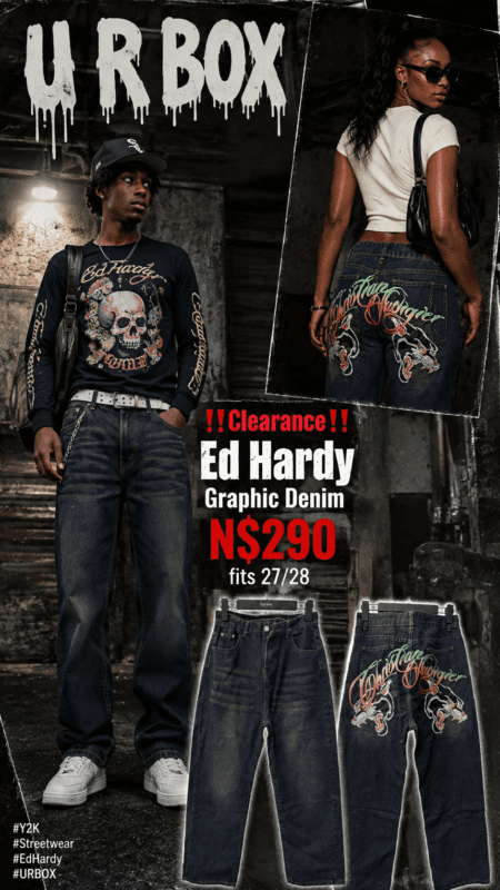 ‼️Clearance‼️ Ed Hardy Graphic Denim N$290 fits 27/28