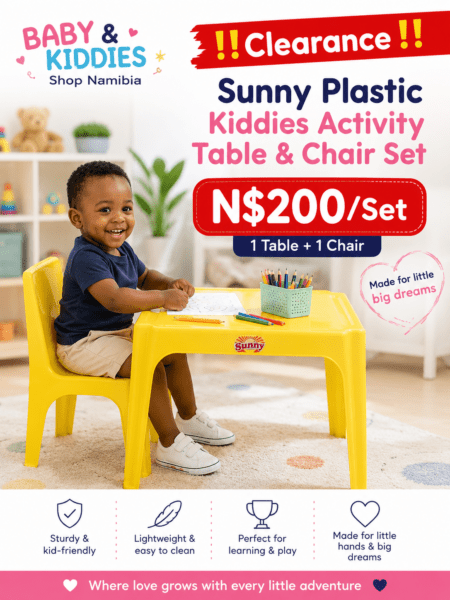 ‼️Clearance‼️Sunny Plastic Kiddies Activity Table & Chair Set N$200/Set