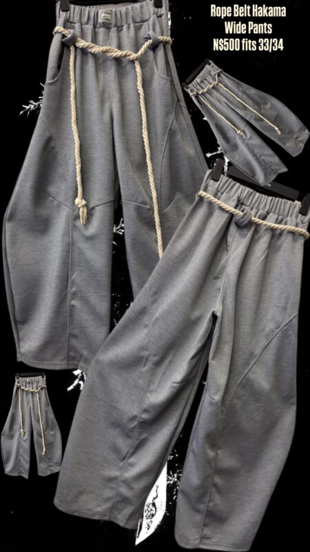 Rope Belt Hakama Wide Pants N$500 fits 33/34