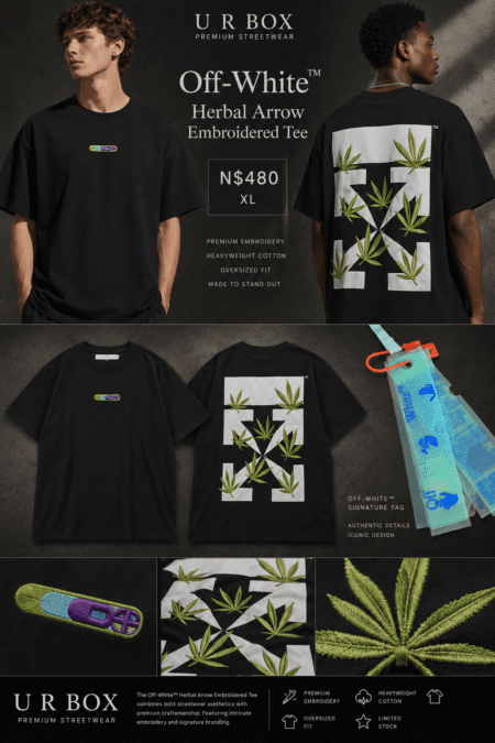 Off-White Herbal Arrow Embroidered Tee N$480 XL