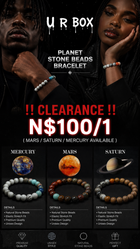 ‼️Clearance‼️Planet Stone Beads Bracelet N$100/1 (Mars/Saturn/Mercury available)
