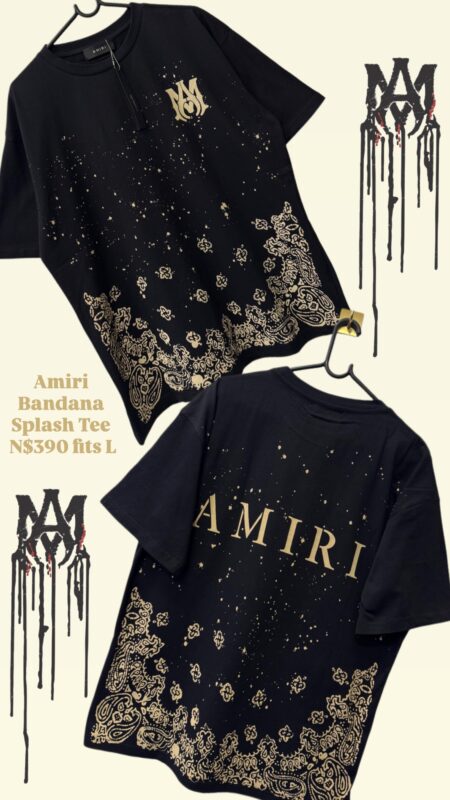 Amiri Bandana Splash Tee N$390 fits L