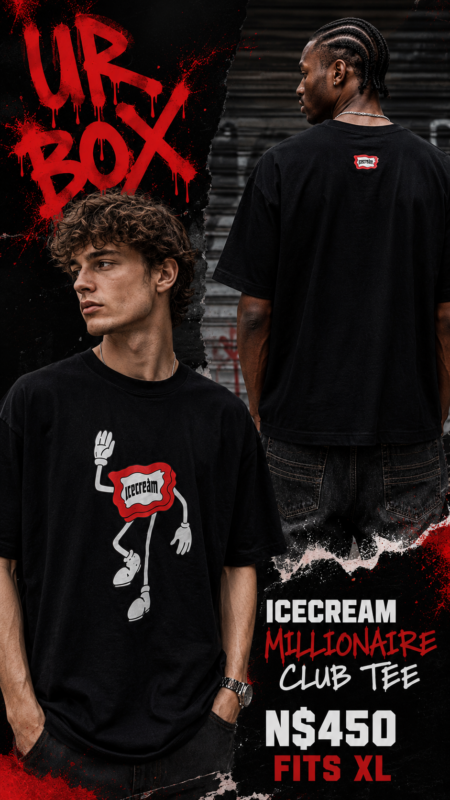 ICECREAM Millionaire Club Tee N$450 fits XL