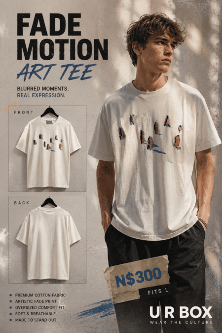 Fade Motion Art Tee N$300 fits L