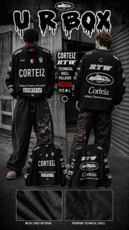 Corteiz RTW Technical Shell Pullover N$550 fits M-L