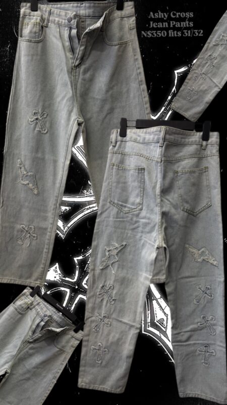 Ashy Cross Jean Pants N$350 fits 31/32