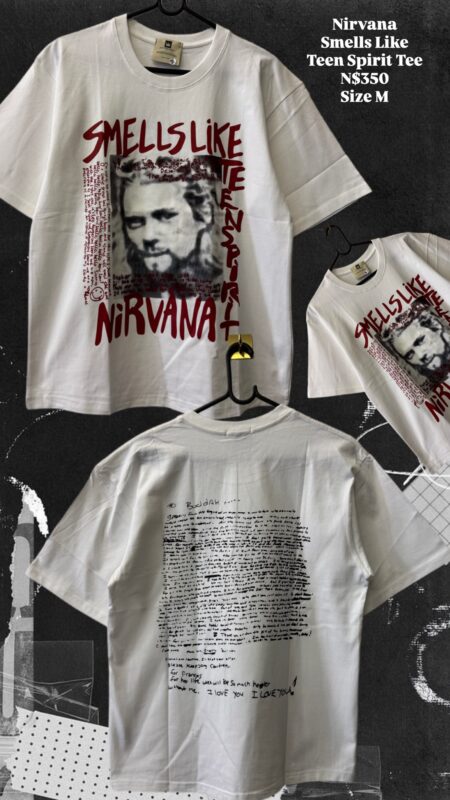 Nirvana Smells Like Teen Spirit Tee N$350 Size M