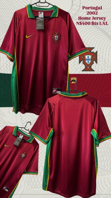 Portugal 2002 Home Jersey N$400 fits L-XL