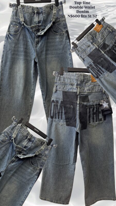 Top-line Double-Waist Denim N$600 fits 31/32