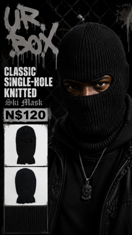 Classic Single-Hole Knitted Ski Mask N$120