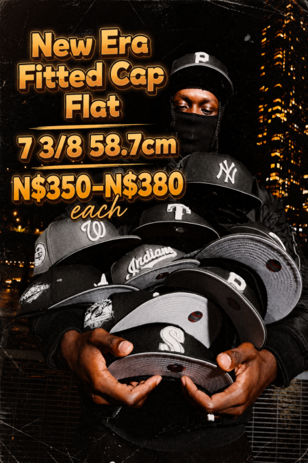 New Era 59FIFTY Fitted Straight Cap 7 3/8 58.7cm N$350-N$380/1