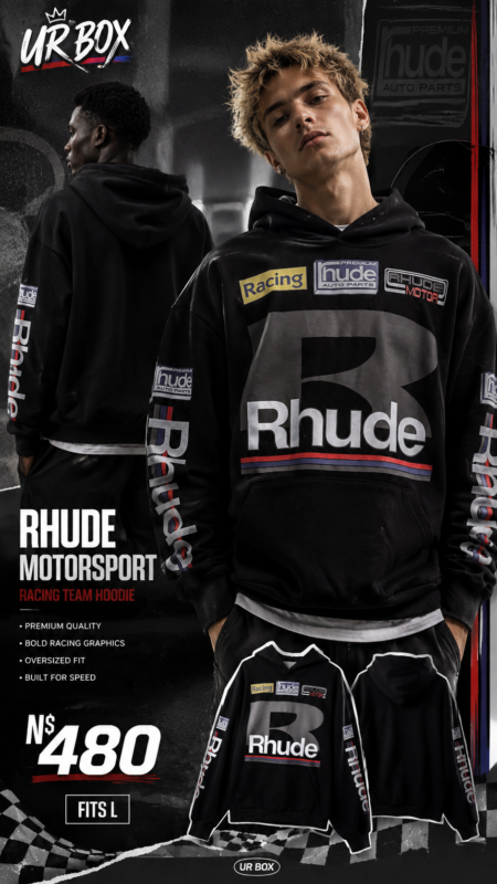 Rhude Motorsport Racing Team Hoodie N$480 fits L