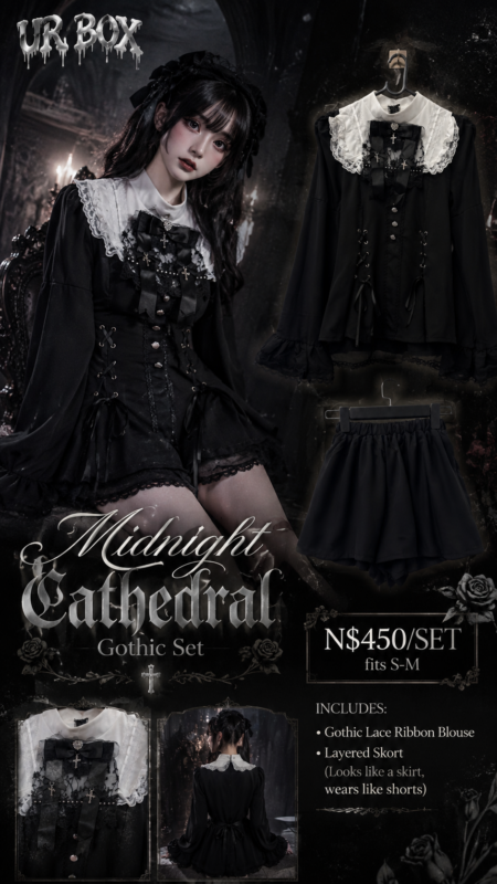 Midnight Cathedral Gothic Set N$450/Set fits S-M
