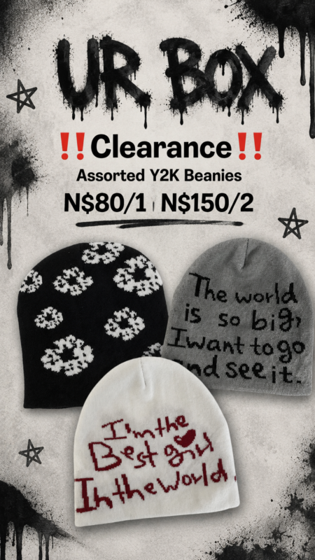 ‼️Clearance‼️ Assorted Y2K Beanies N$80/1 N$150/2
