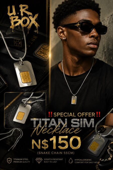 ‼️Special Offer‼️Titan SIM Necklace N$150 (Snake Chain 55cm)